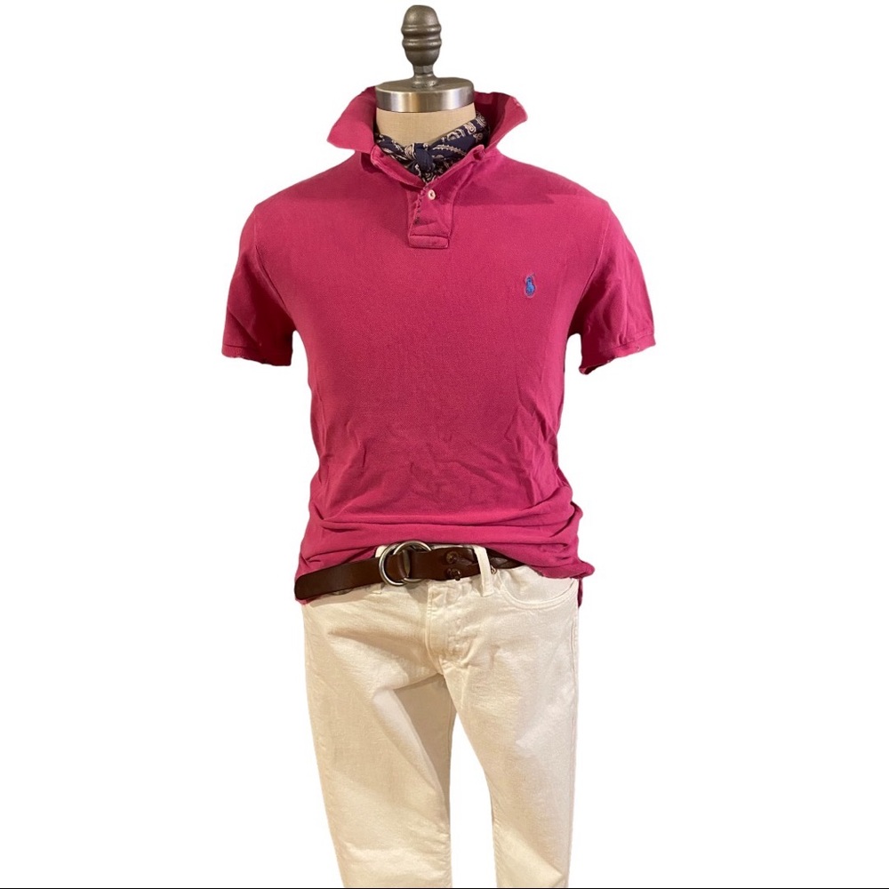 Vintage Polo Ralph Lauren Weathered Nicked and Mended Polo